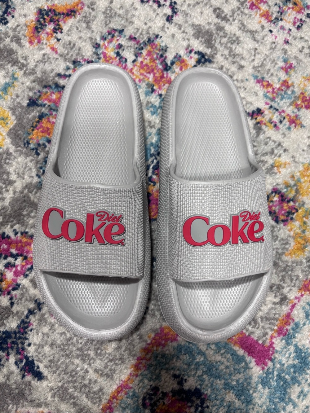 Coca Cola Grey & Red Men’s Slide Sandals